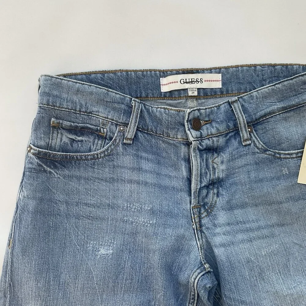 Guess Men's Faded Blue Denim Short Size 29